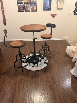 Bistro table and chairs
