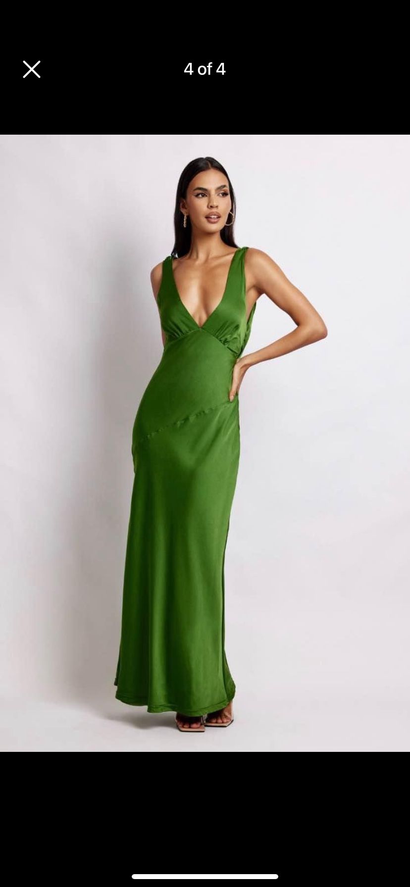 green emerald velvet dress Meshki Nadia Maxi (Emerald)