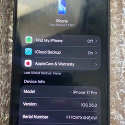 IPHONE 11 PRO 256 GB UNLOCKED