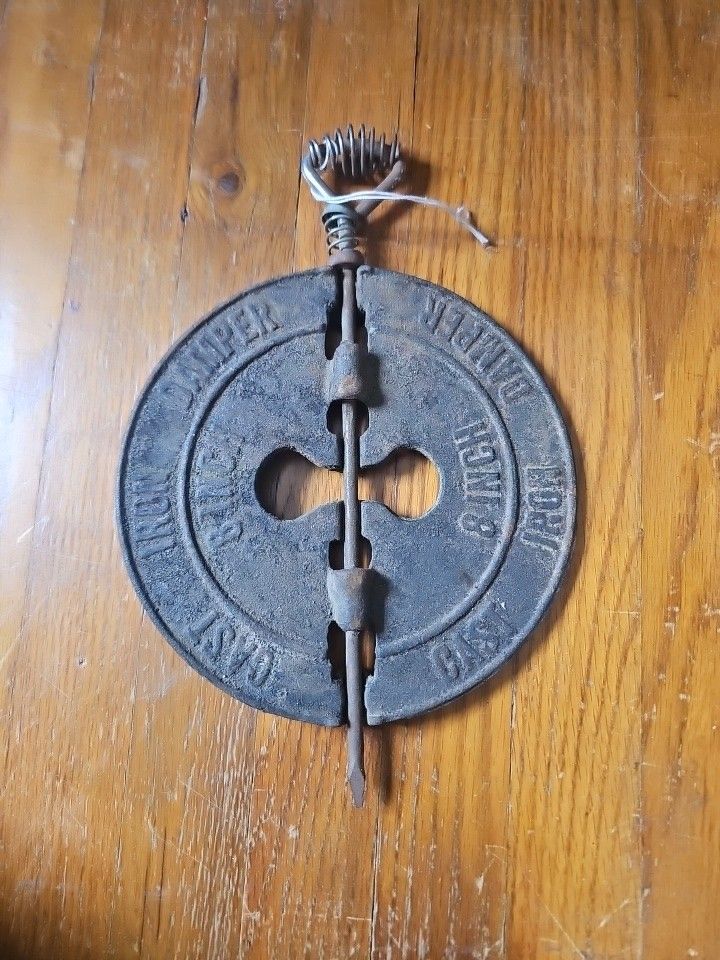 DAMPER CAST IRON 8" Gray Metal Products
