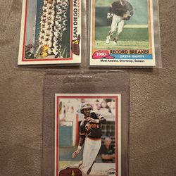 1981 TOPPS Ozzie Smith baseball Cards