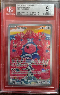 2023 SCARLET & VIOLET PALDEA EVOLVED #227 FLAMIGO IR