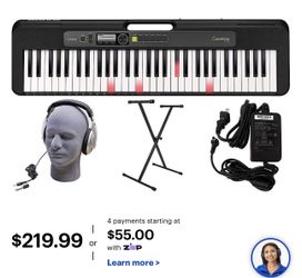 Casiotone LK-S250 PPK 61 Key Keyboard