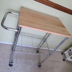 Kitchen Cart With Wheels $25