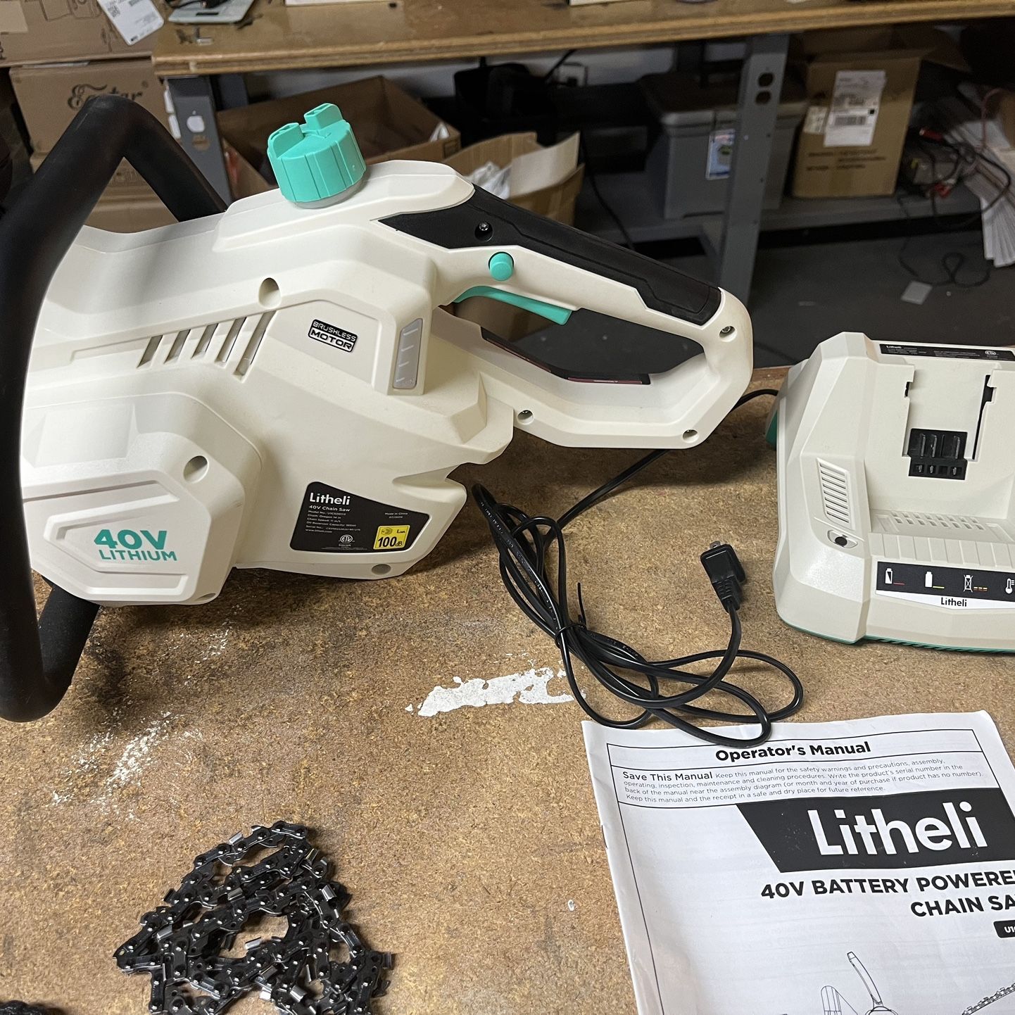 Litheli 40v cordless chainsaw deals