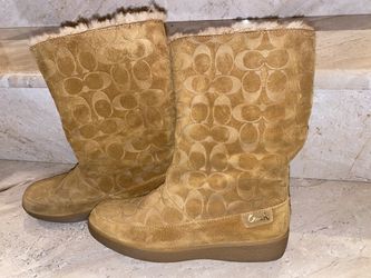 Coach chestnut boots