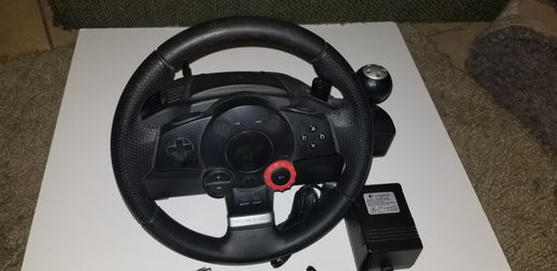 Logitech Driving Force GT E-X5C19 Racing Wheel w/Shifter Tested Working