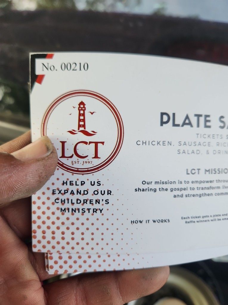 Huge BBQ Plates ,a Drink And Big Sale And A Raffel Ticket For Price Of 12 Bukks