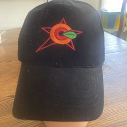 VTG Anvil Baseball Hat Cap Black with Embroidered Logo Adj