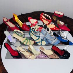 Just the Right Shoe® Miniature Collectibles – Large Designer Style Lot (15+ Pieces)