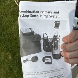 Primary And Backup Sump Pump