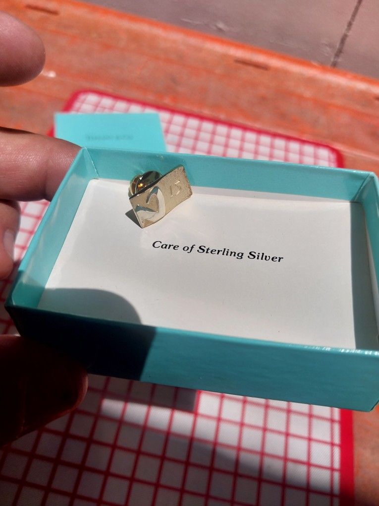 Tiffany And Co Silver And Gold Pin