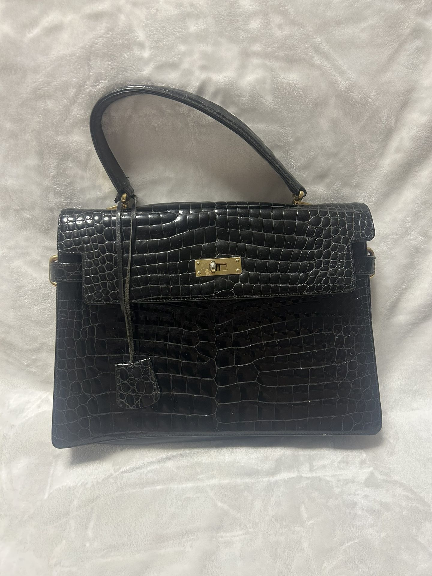 Calbert Cocco Bidente black Handbag Purse 