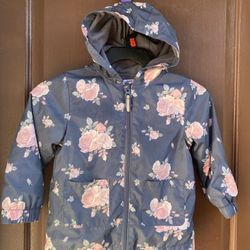 Girls Light Weight Rain Coat  Jacket 4T.