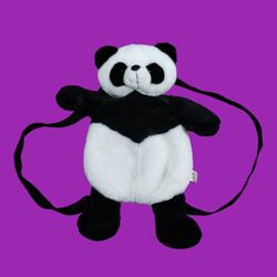 Bei Jing 2008 Children's Plush Animal Panda Bear Backpack Travel Buddy Bag 15in
