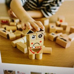 Kipod Expressions 50 Piece Wooden Blocks Set
