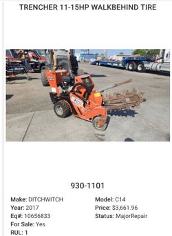 TRENCHER WALK BEHIND FOR SALE