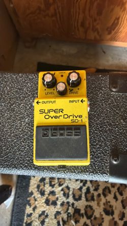 Boss super overdrive guitar pedal