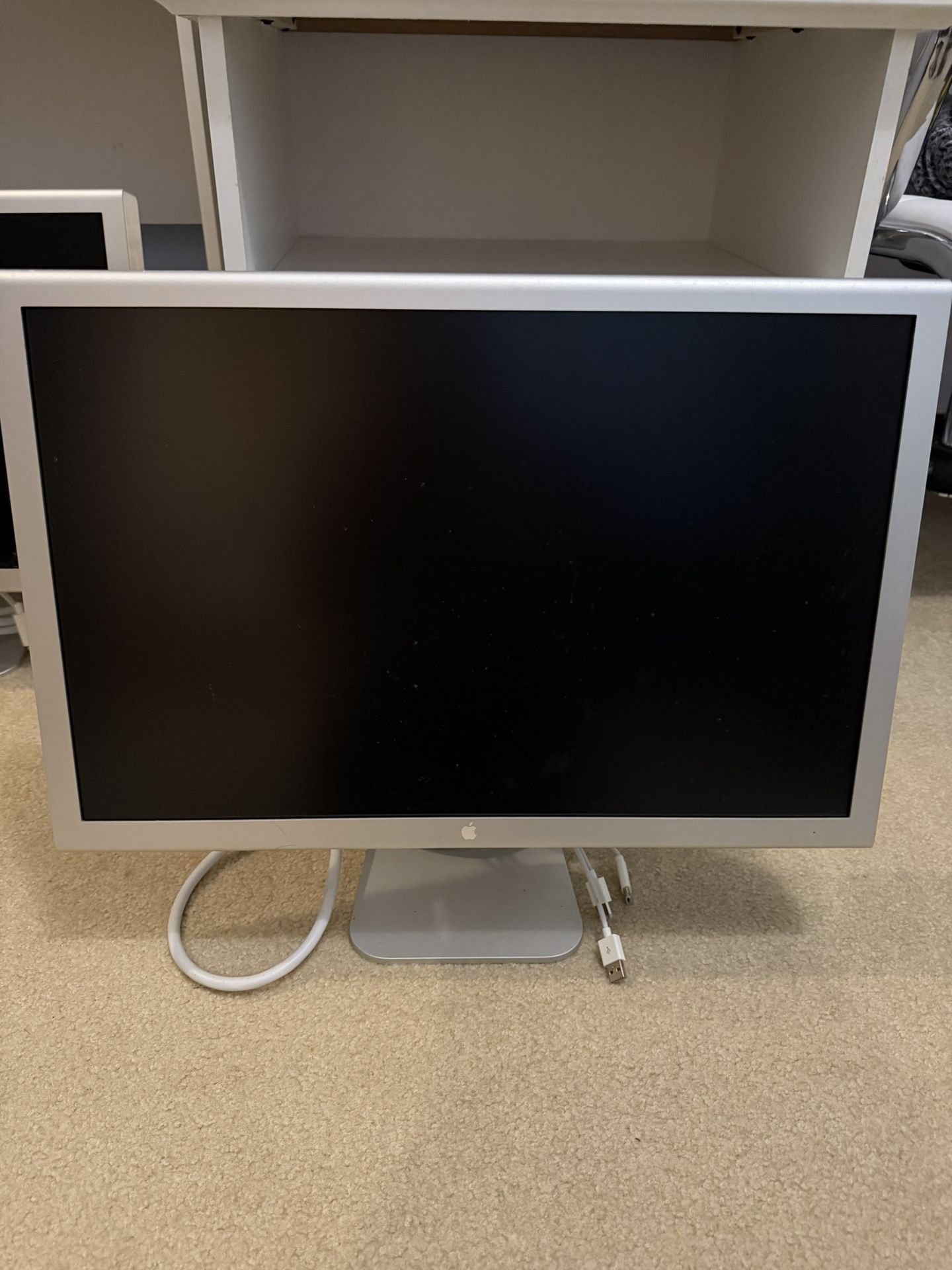 Apple Cinema Display 20” A1082 ADC Aluminum Monitor Untested