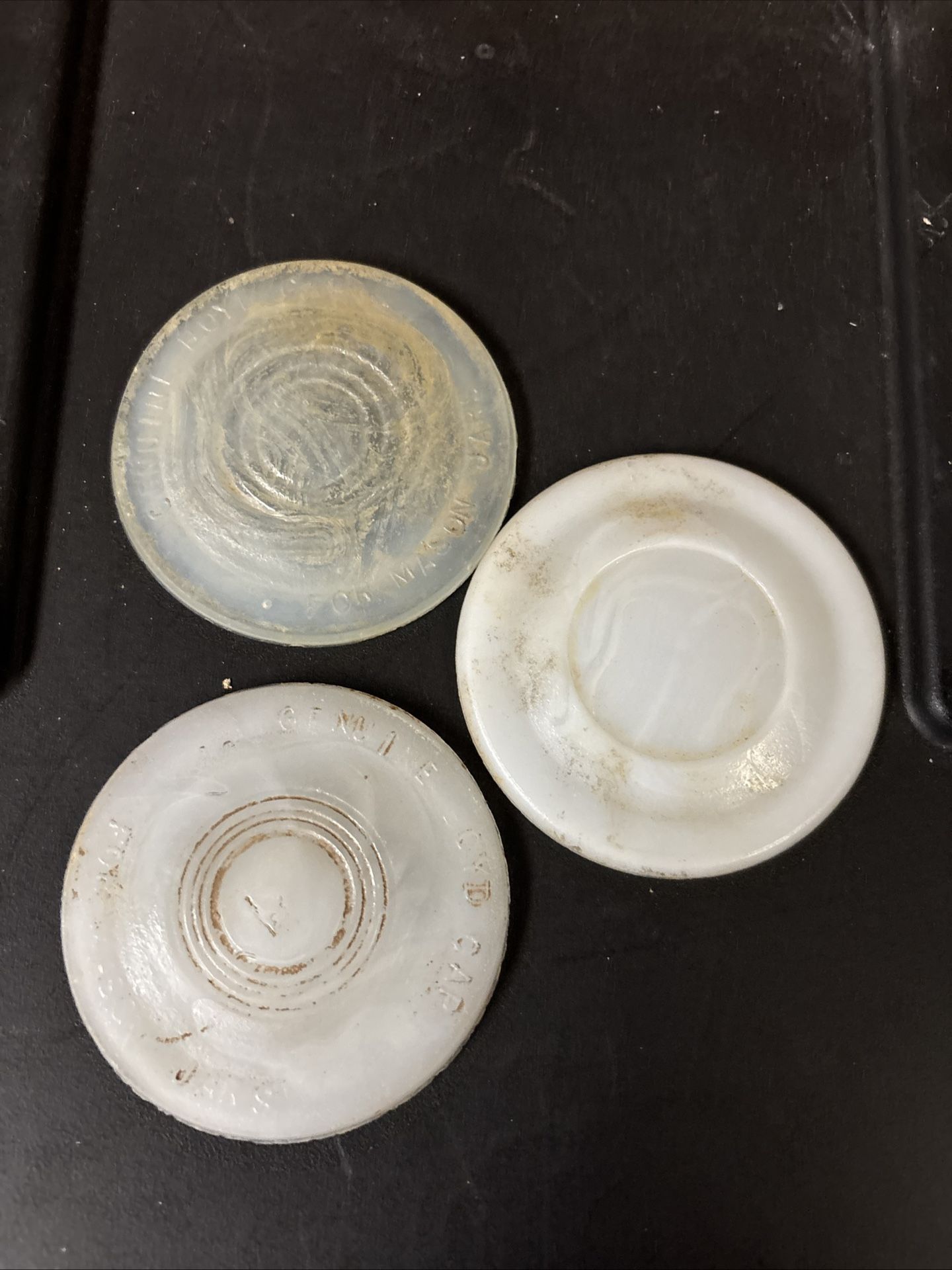 Genuine Boyd Milk Glass Mason Jar Inserts. Antique/Vintage