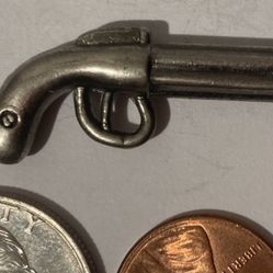 Vintage Sterling Silver Pendant Pistol