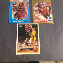 Clyde Drexler (HOF) Card Lot