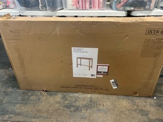 42 inch Height Pub Claridge Table, Distressed Brown Bar