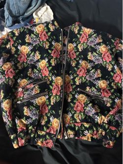 Iro Paris floral bomber Jacket  with zipper size 38