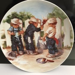 "A COAT OF PAINT"1985 Knowles Collector Plate 3rd Issue Jeanne Downs Friends NIB