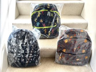 Brand New In Plastic KIDS Backpacks. All Come With Pencils Holder, 2 Paper Folders & Eraser (Each $7 Each Or 3 For $15)