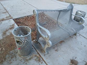 Metal bench $90