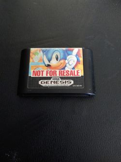 Sonic The Hedgehog 16 Bit Cartridge For Sega Genesis