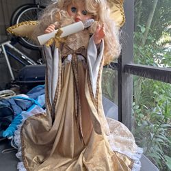 1982 Large Animated Super Delux Little People Angel Lights& Moves.