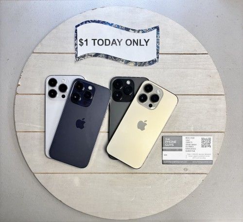 📱 iPhone 14 Pro Max – Starting at $469 or $1 Down