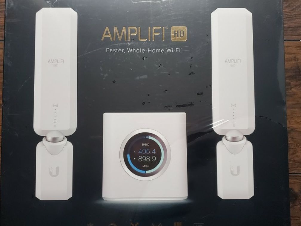 NEW SEALED! AMPLIFI HD WHOLE HOME WIFI ROUTER WIRELESS SYSTEM EXTENDER 2 MESHPOINTS AFI-HD