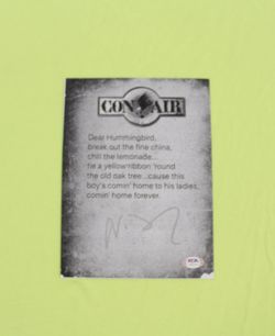 NICOLAS CAGE SIGNED Autograph Con Air Letter National Treasure Face Off PSA/DNA