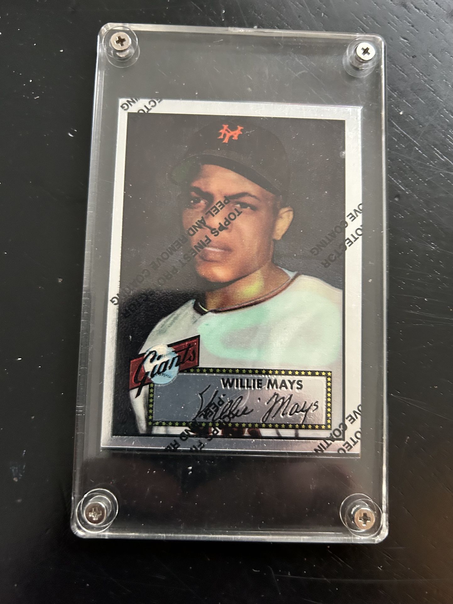 1996 Topps Willie Mays Commemorative Fines 1952 Topps #261 Reprint