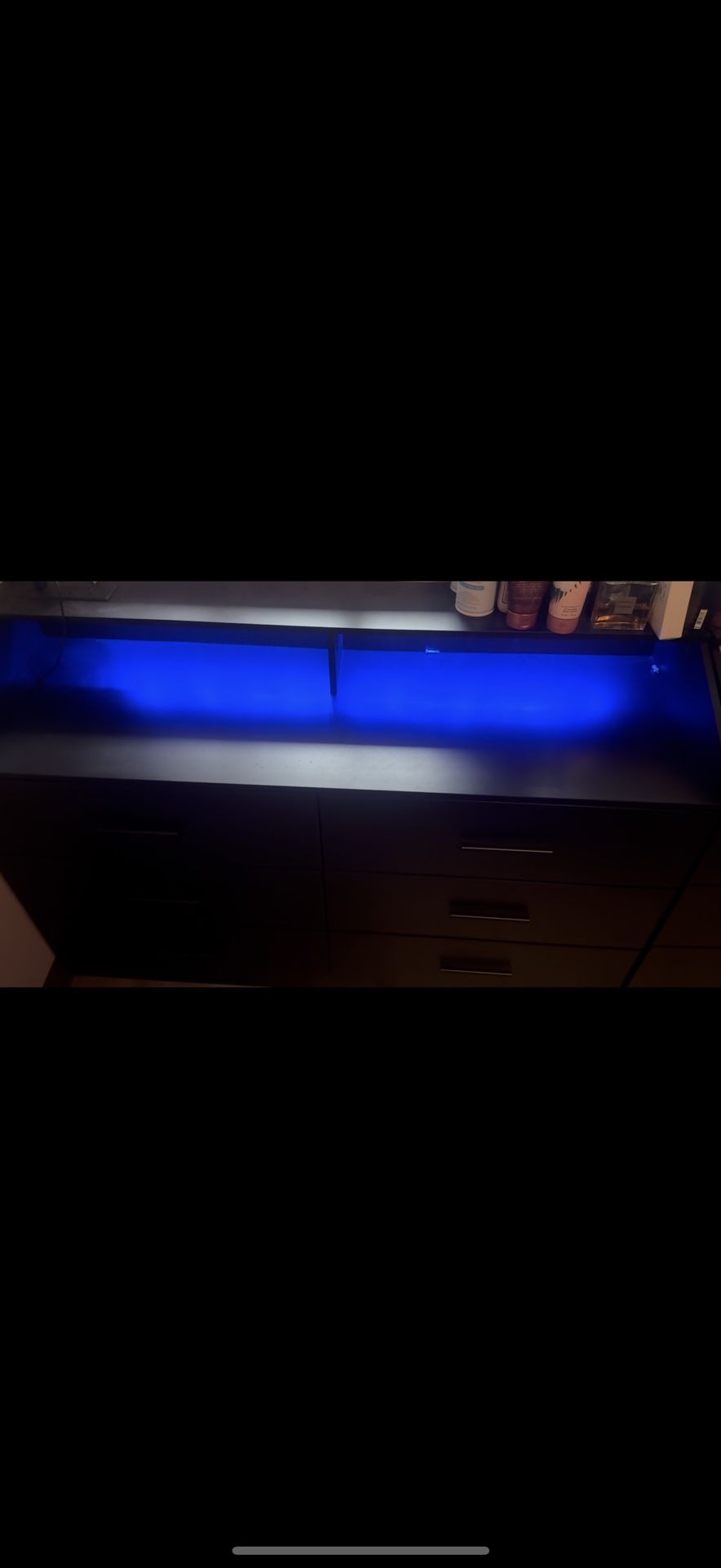 2 Black Wooden Dressers 