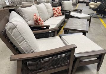  Aluminum Sunbrella Outdoor Patio Furniture Set *New*