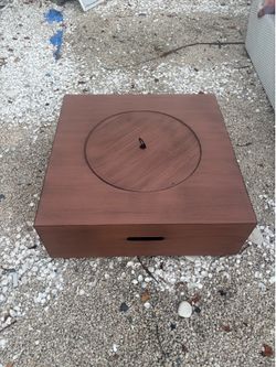Outdoor Patio propane Fire Pit with Fire Glass