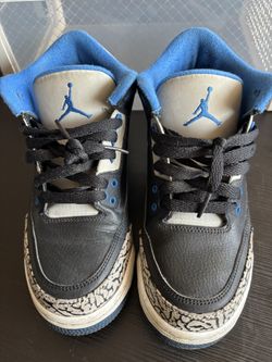 Nike Boys Air Jordan 3 398614-007 Black Basketball Shoes Sneakers Size 5.5Y