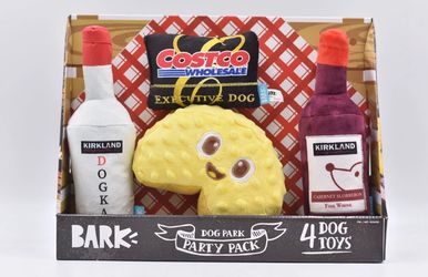 BARK Dog Park Party Pack 4 Dog Toys- NEW