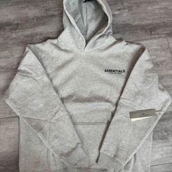 Light grey light oatmeal, essentials hoodie, small large, medium
