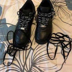 Nike Men's black supreme air force 1/9.5