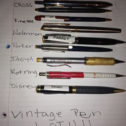 High End, Vintage, And Rare Pens.Cross, Waterman,Parker,Itoya,Rotting, Finesse,And A Few More.