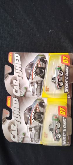 2-NEW 2026 CAR TUNED WALGREENS EXCLUSIVE SERIES 4 1968 CHEVY EL CAMINO SHARK MOUTH