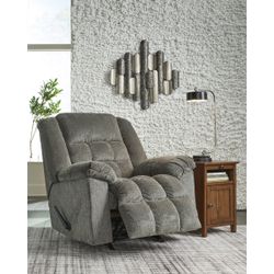 Rocker Recliner Gray /  Sillon Reclinable Gris