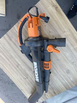 WORX - WG509 12 Amp TRIVAC 350CFM Corded Blower and Vaccum or Mulcher no bag