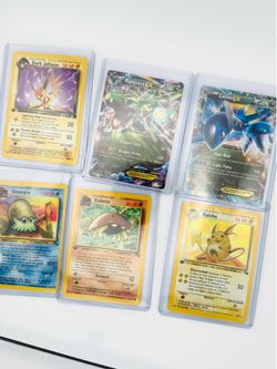 Pokémon Mixed Card Lot – Rayquaza EX, Latios EX, Dark Jolteon, Raichu, Omanyte & Kabuto | Vintage + Modern Collection