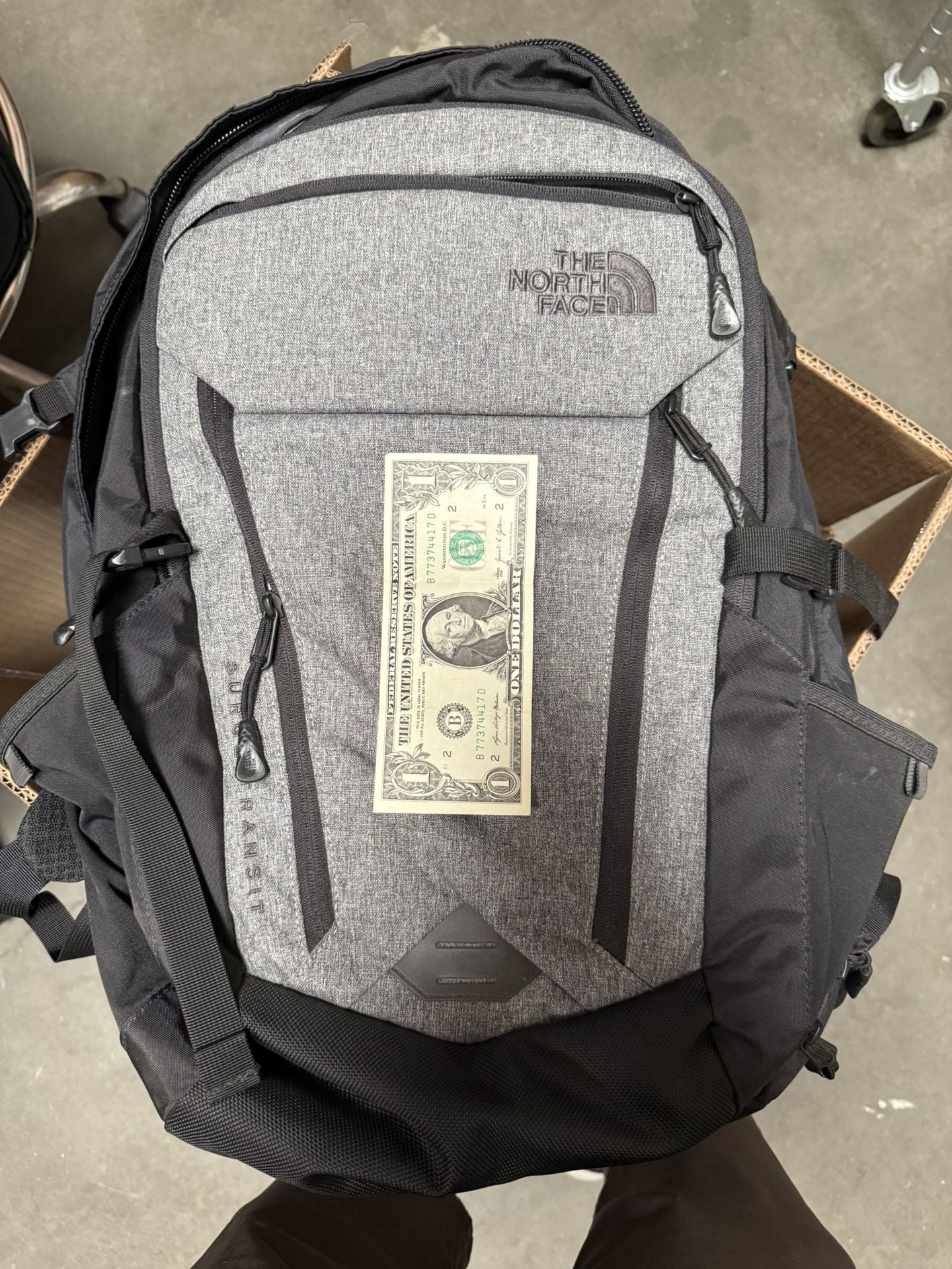 Surge transit North Face Backpack Many Zipper Pockets